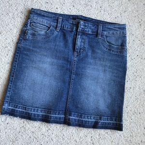 White House Black Market Jean Skirt